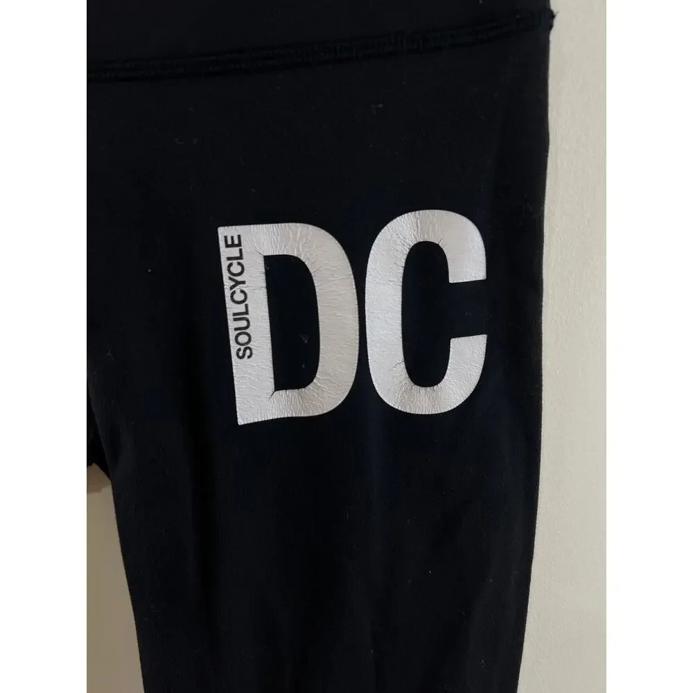 Lululemon x Soulcycle Washington DC Black Cropped Align Leggings Size 6